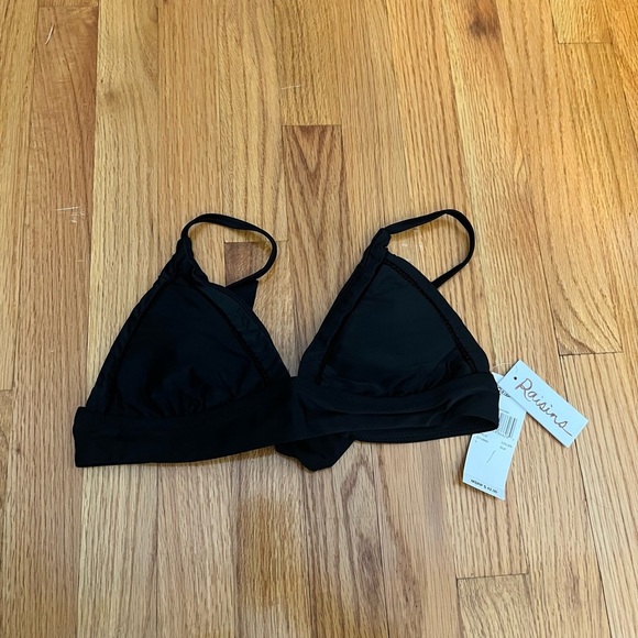NWT RAISINS Cali Solids Anya Bikini Top - Picture 3 of 6